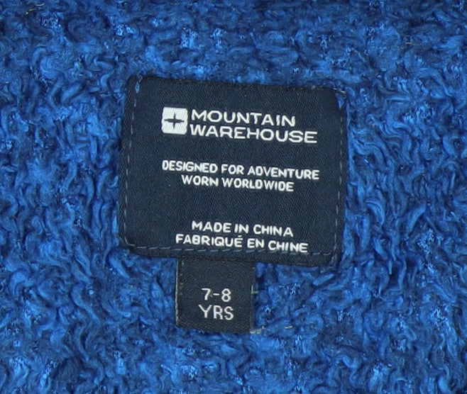 Mountain Warehouse Boys Blue Full Zip Fleece Sweatshirt 7-8 Years