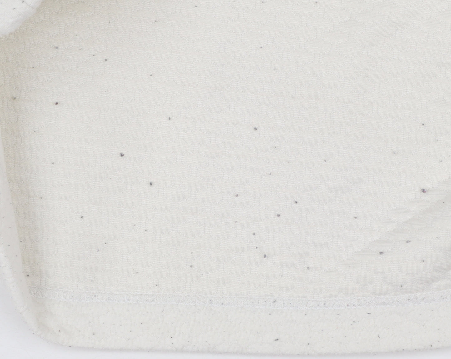 Hush Women Ivory Textured Zip Back Short Sleeve Blouse Size 14