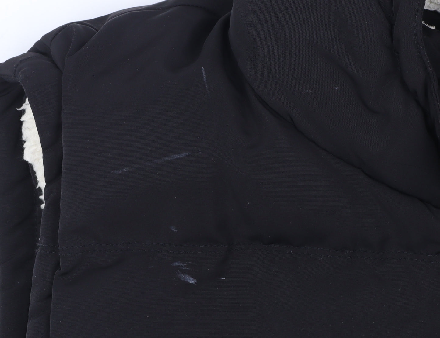 SoulCal & Co Men's Black 4XL Hooded Puffer Gilet Vest with Pockets