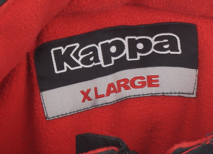 Kappa Men’s Black XL Sports Jacket Polyester Lined Winter Casual