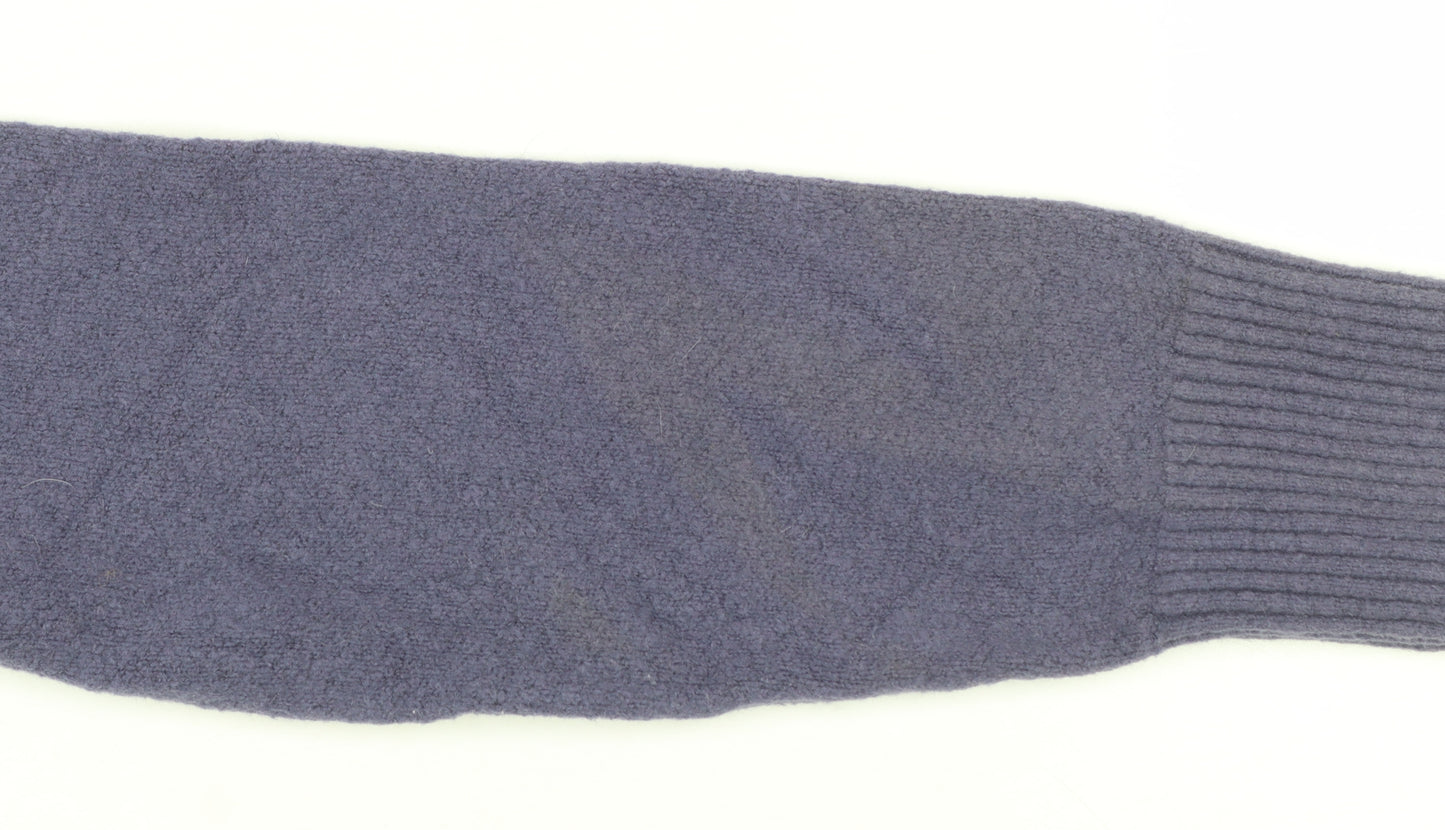& Other Stories Women Purple XS Crew Neck Wool Blend Jumper