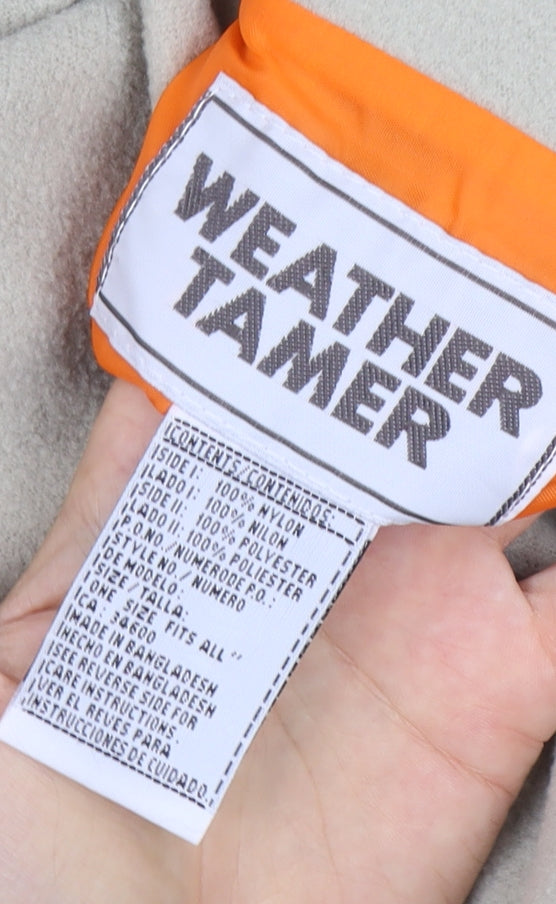 Weather Tamer Women’s Orange Waterproof Hooded Rain Jacket One Size