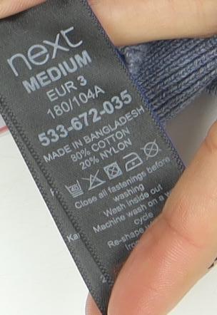 Next Men's Blue Long Sleeve Cotton Polo Shirt Medium