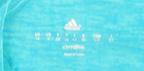 Adidas Women's Blue Climalite Halter Active Tank Top Size 10