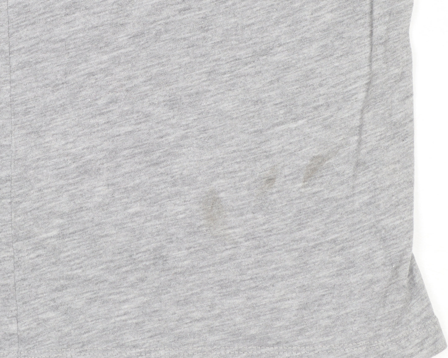 Disney Women’s Grey Cropped Mickey Mouse T-Shirt Size 10