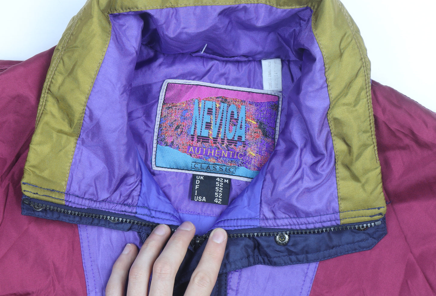 Nevica Mens Multicoloured M 90s Retro Ski Jacket Waterproof Lined