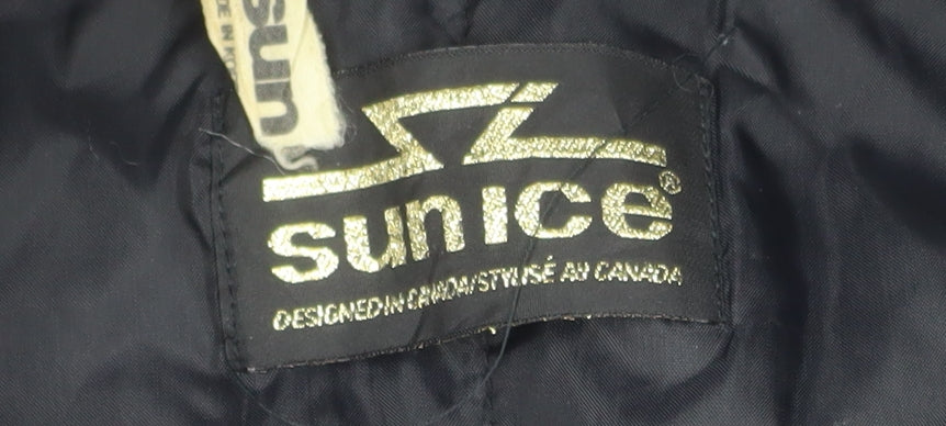 Sun Ice Men's Black Purple 90s Ski Jacket L Colour Block Winter