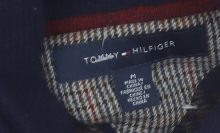 Tommy Hilfiger Men's Blue Fair Isle Wool Pullover Jumper M