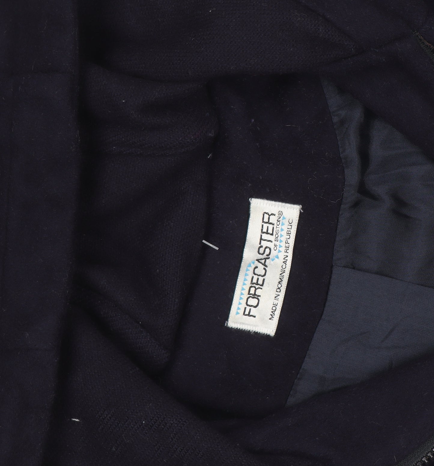 Forecaster Men's Blue Wool Hooded Mid-Length Coat Size S
