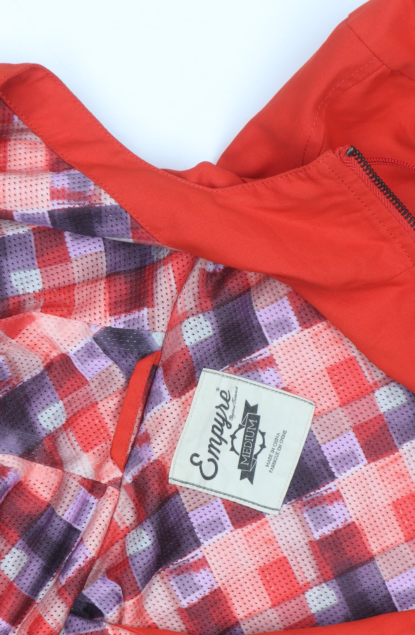 Empyre Men's Red Hooded Windbreaker Jacket Medium Cotton Casual