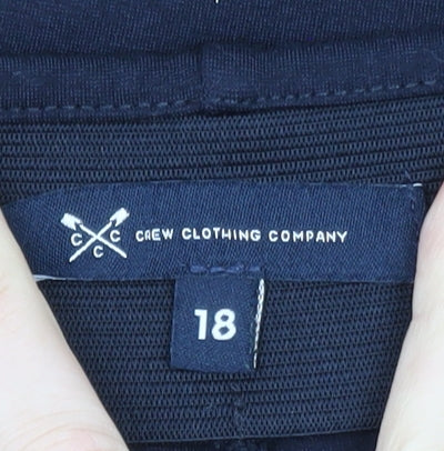 Crew Clothing Women Blue Size 18 A-Line Knee Length Skirt