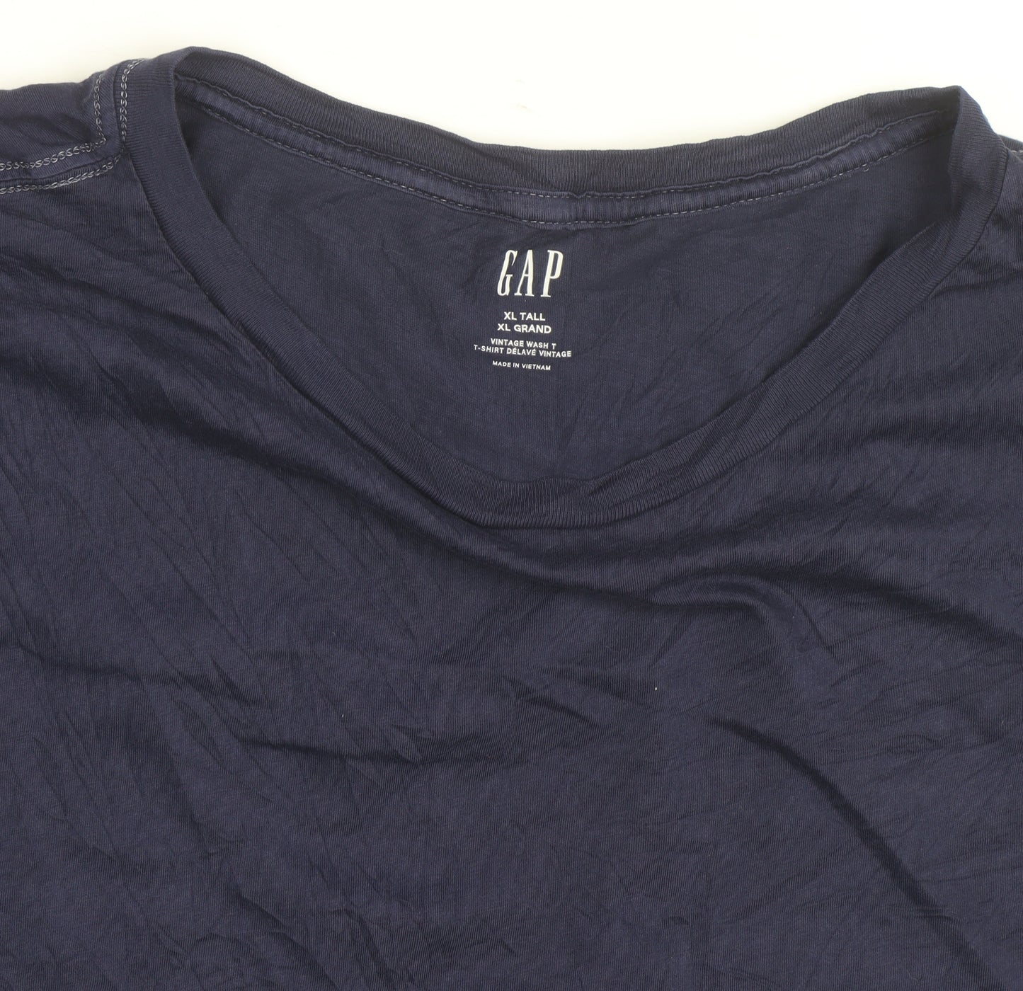 GAP Women's Blue XL Tall Basic Cotton Crew Neck T-Shirt