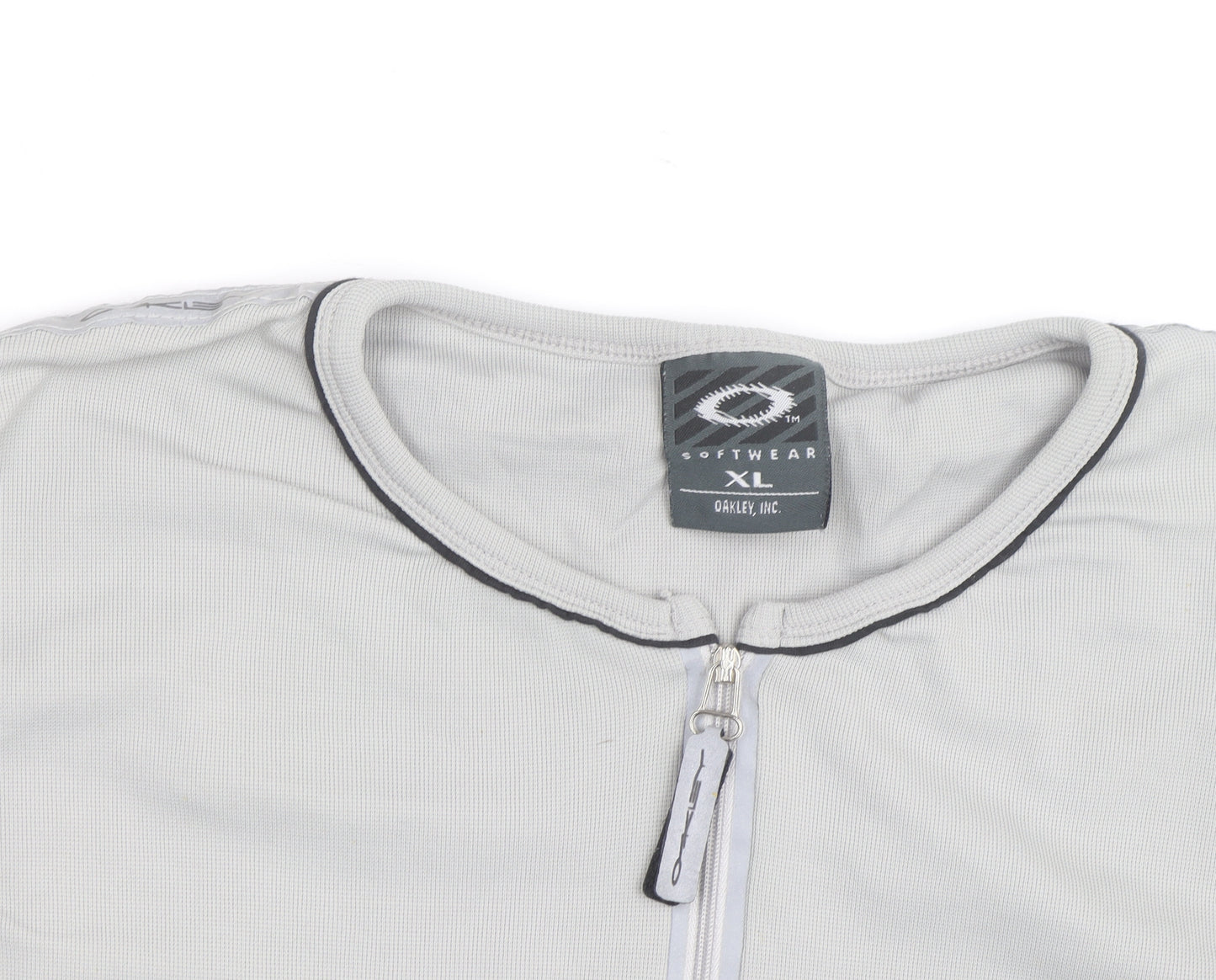Oakley Men’s Grey XL Sleeveless 1/4 Zip Athletic Tank Top