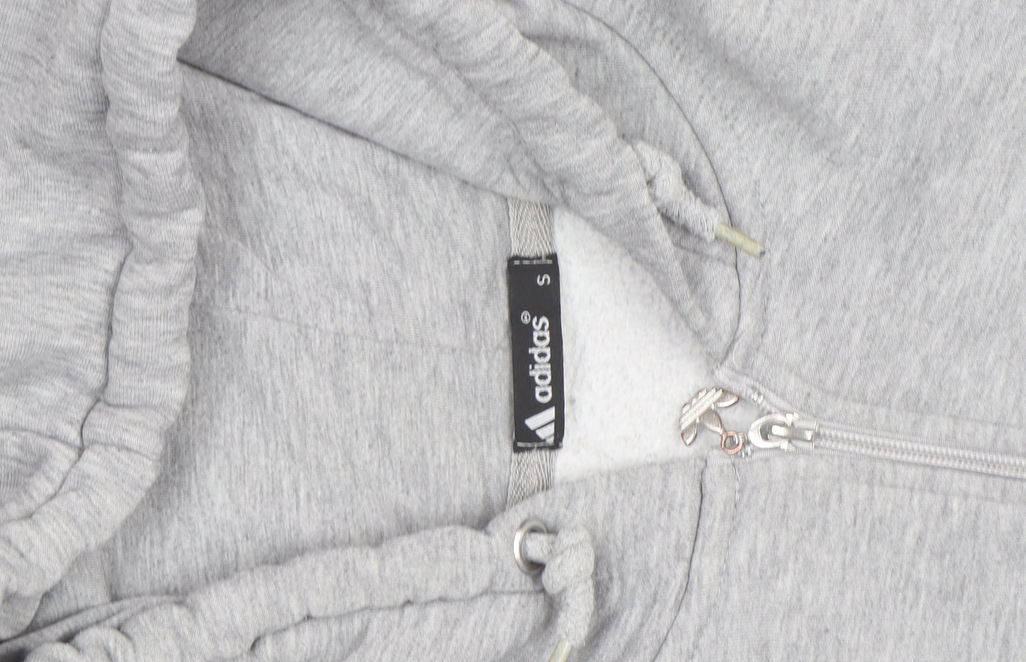 adidas Mens Grey Full Zip Hoodie Small Sportswear