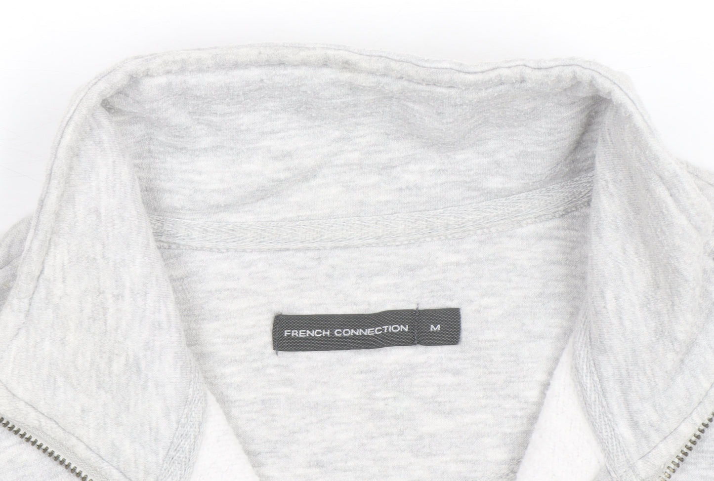 French Connection Men's Grey 1/2 Zip Sweatshirt Size M