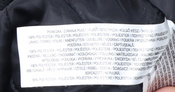 Primark Boys Black Varsity Jacket 14-15 Years NY Logo Button Up