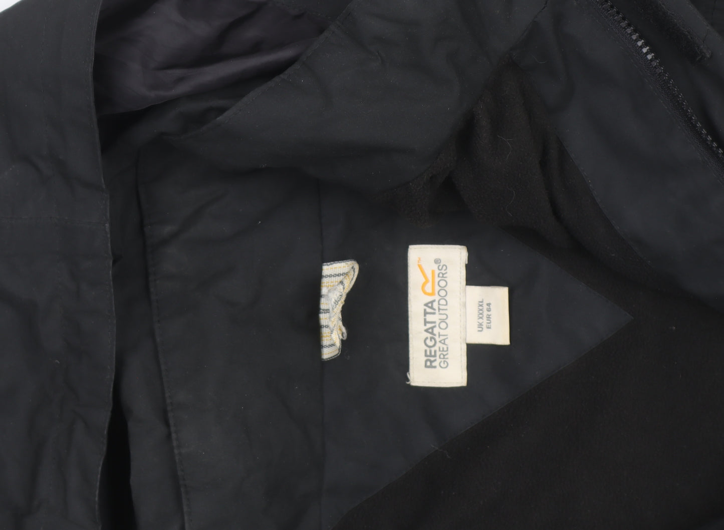 Regatta Men's Black 3XL Hooded Waterproof Parka Jacket