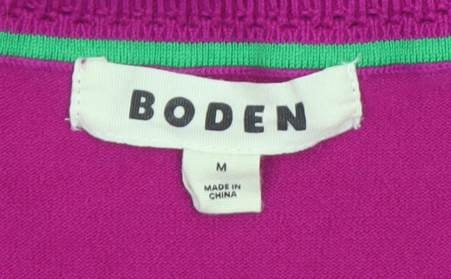 Boden Women Pink Sleeveless V-Neck Cotton Knit Vest Jumper Size M