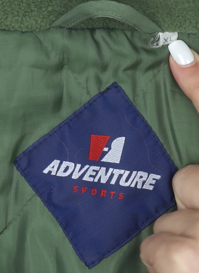 Adventure Sports Men's Green XL Parka Jacket Polyester Lined