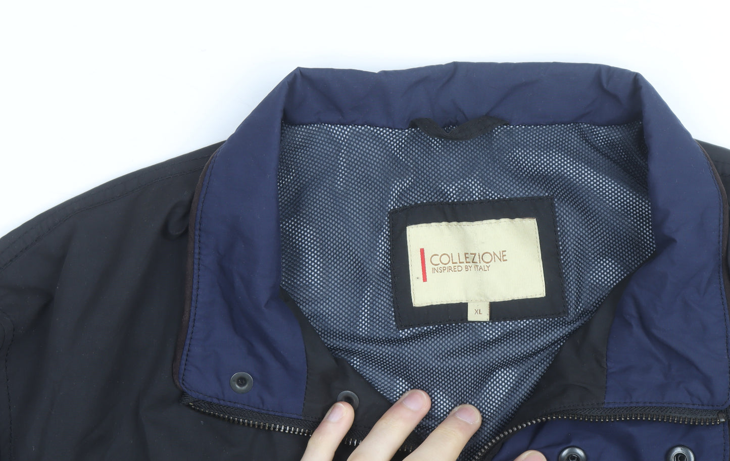 Collezione Men's Black XL Waterproof Rain Coat Jacket