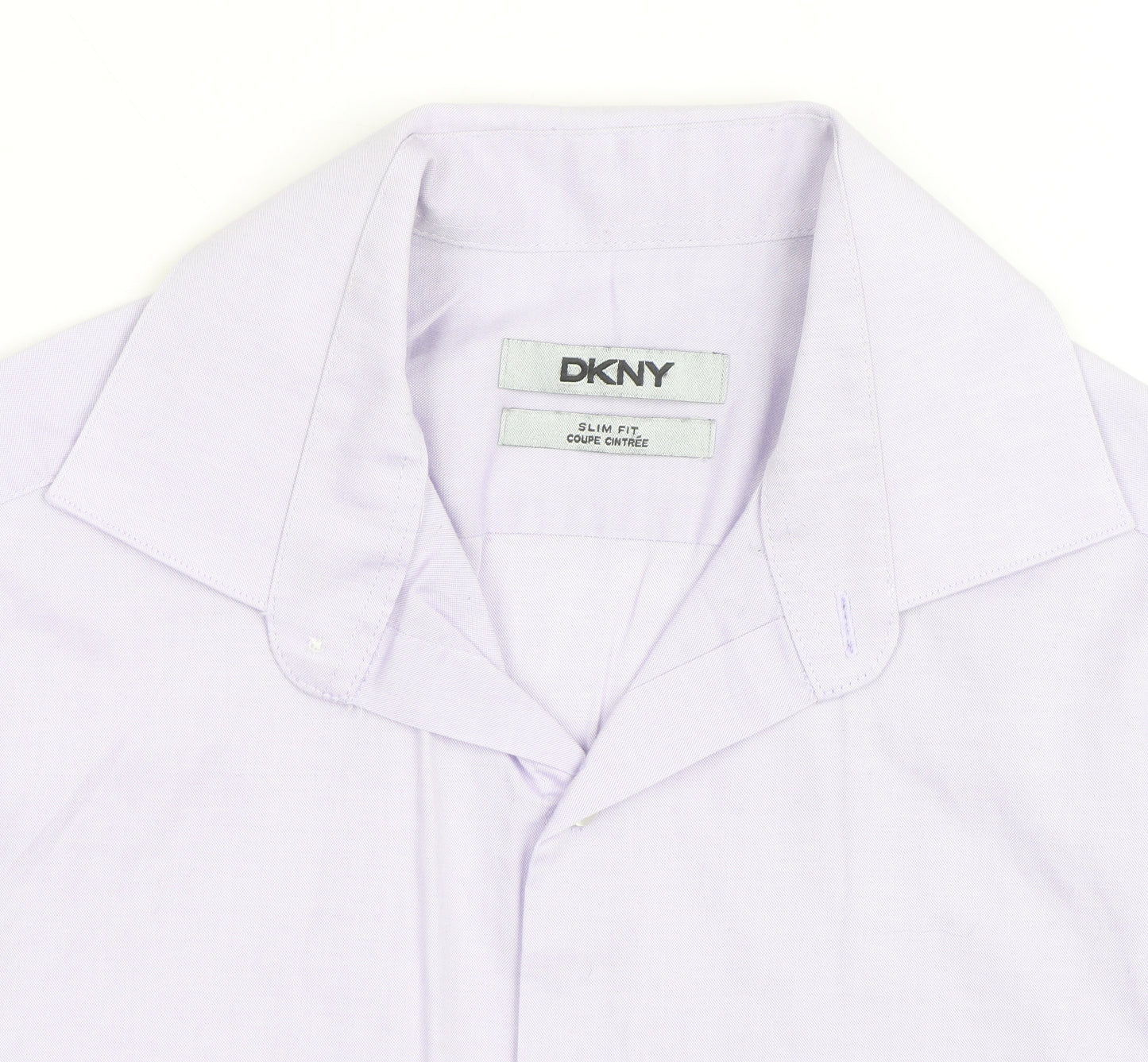 DKNY Women's Purple Slim Fit Long Sleeve Button-Up Shirt M