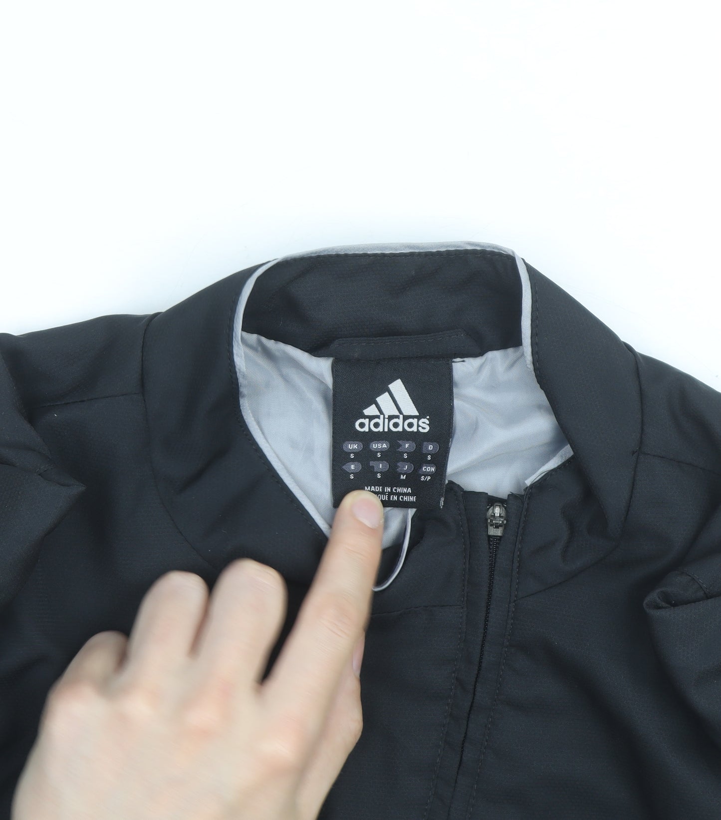 Adidas Men's Black s 1/2 Zip Windbreaker Track Jacket