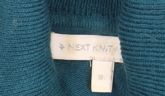 Next Women’s Teal Roll Neck Long Sleeve Jumper XL Acrylic Knitwear