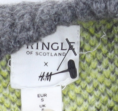 Pringle of Scotland x H&M Women’s Grey Argyle Knit Jumper Size S