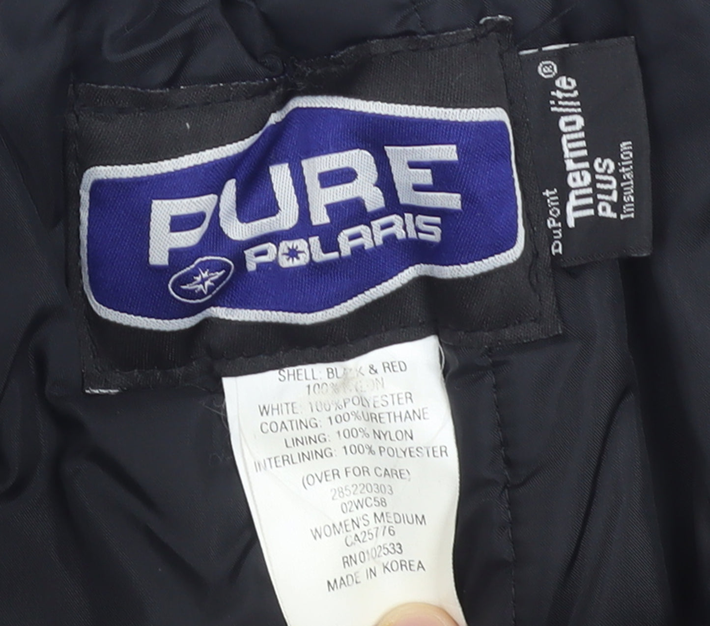 Polaris Womens Black Red Snow Pants Medium Waterproof Insulated Trousers