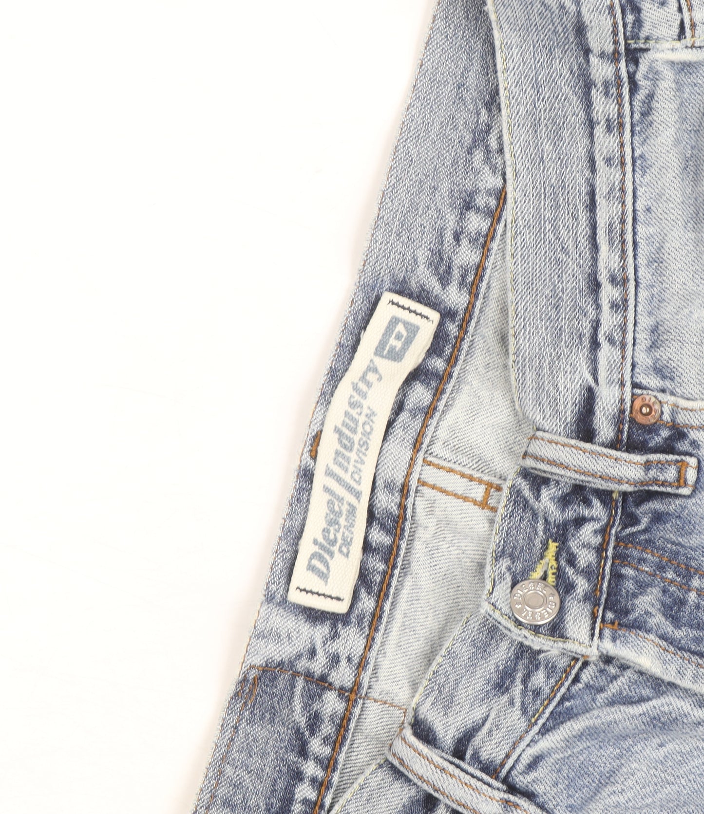 Diesel Industry Men’s Light Blue Straight Jeans Size 32 Regular Denim