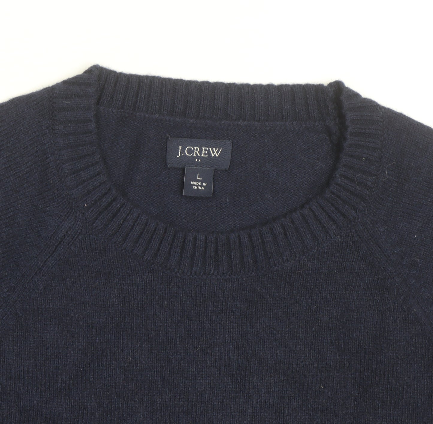 J.Crew Men's Blue Merino Wool Crew Neck Pullover Jumper L