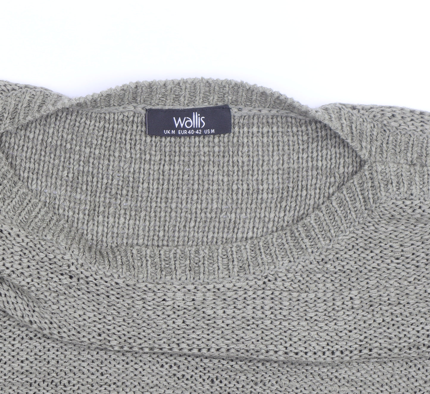 Wallis Women’s Grey Short Sleeve Knit Pullover Jumper M