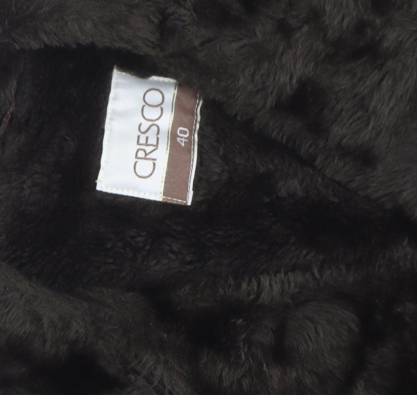 Cresco Men's Grey Wool Tweed Overcoat with Faux Fur Collar Size 40