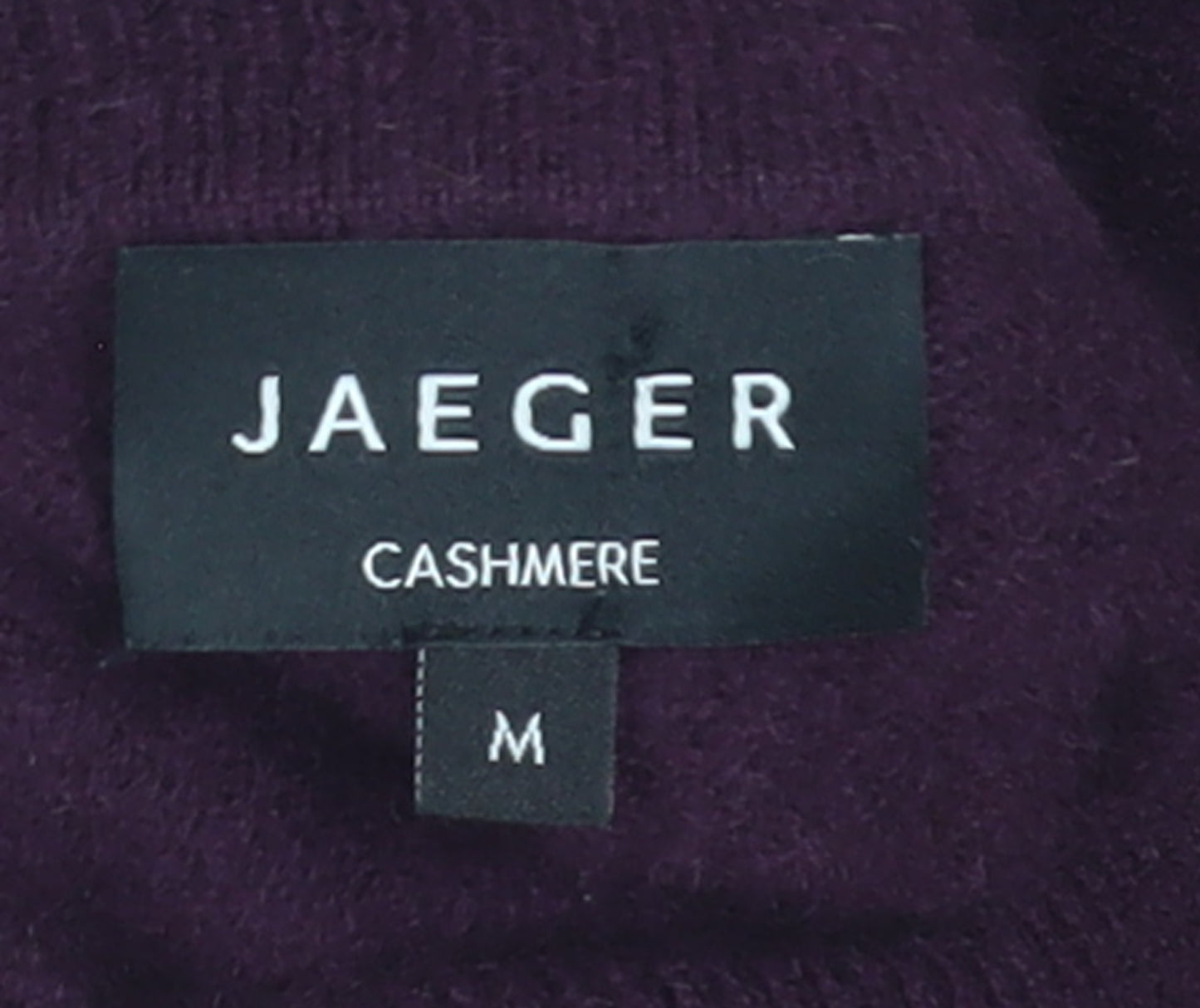 Jaeger Womens Purple Cashmere Roll Neck Jumper Size M