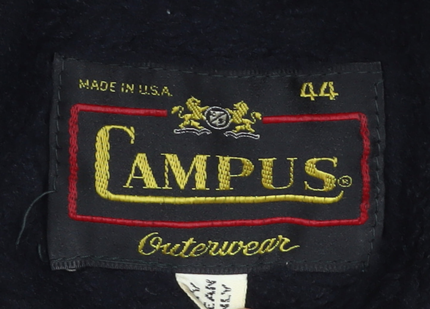 Campus Men's Grey Wool Overcoat 44 Regular Winter Classic Style