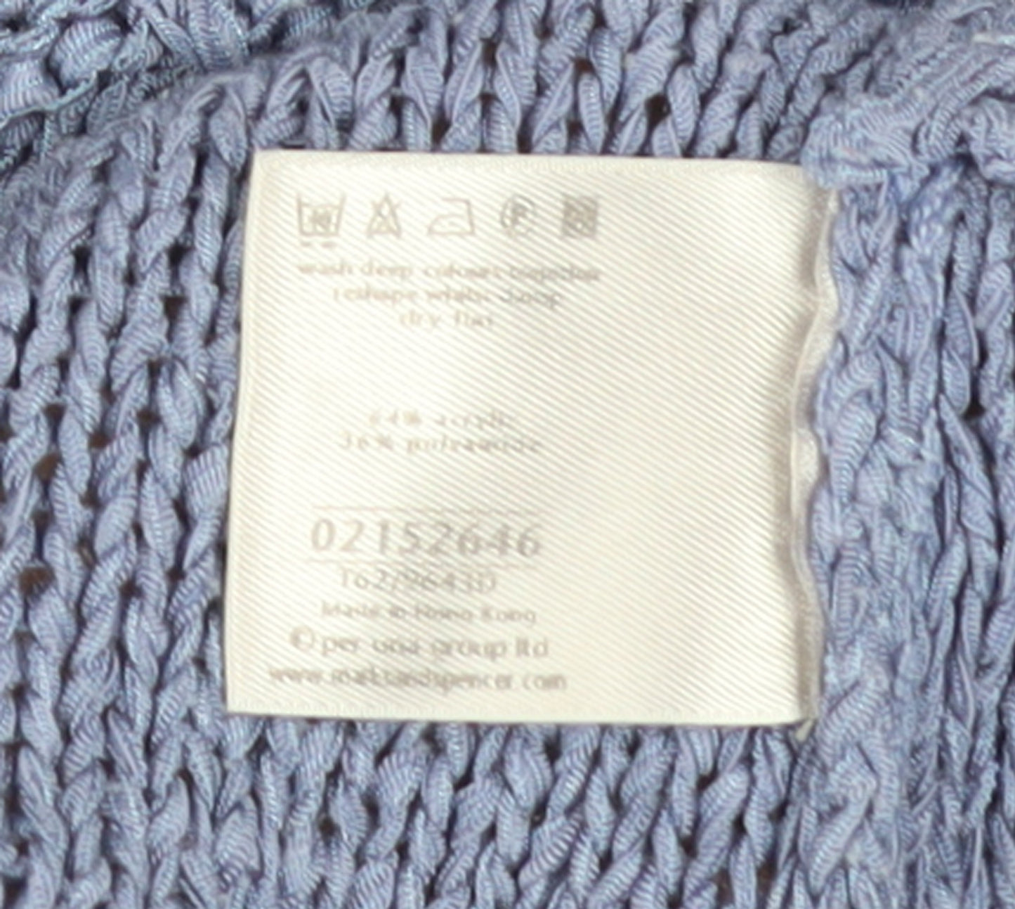 Marks and Spencer Per Una Women's Blue Floral Knit Cardigan M