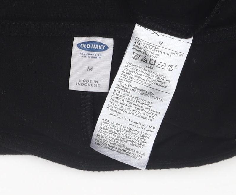 Old Navy Women’s Black Jersey A-Line Dress Size M Long Sleeve