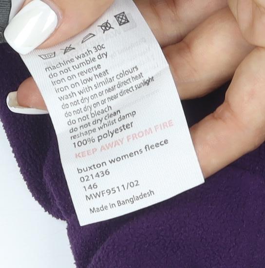 Mountain Warehouse Womens Purple Fleece Pullover Size UK 6 Outdoor Layer