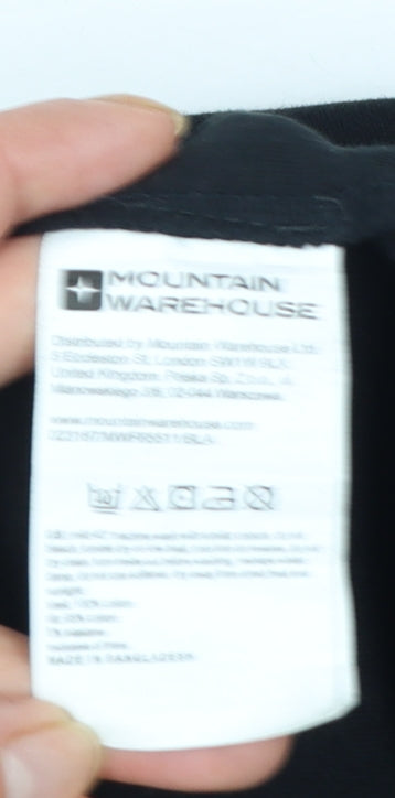 Mountain Warehouse Women Black XL Roll Neck Thermal Long Sleeve Top