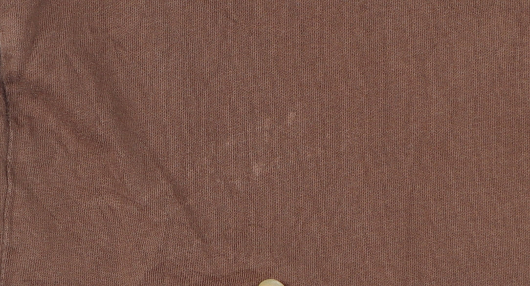 O'Neill Men's Brown Graphic Print Cotton T-Shirt Size M