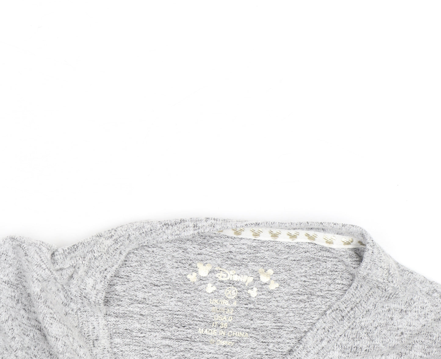 Disney Women’s Grey Mickey Mouse Pullover Jumper Size 10