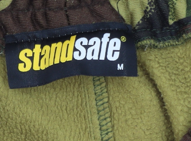 StandSafe Men's Green Camouflage Cargo Workwear Trousers M