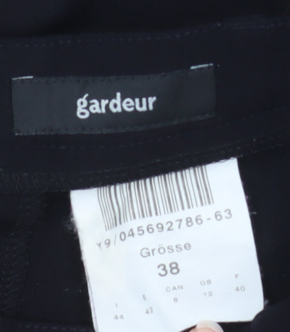 Gardeur Women’s Black Straight Leg Stretch Trousers Size 12