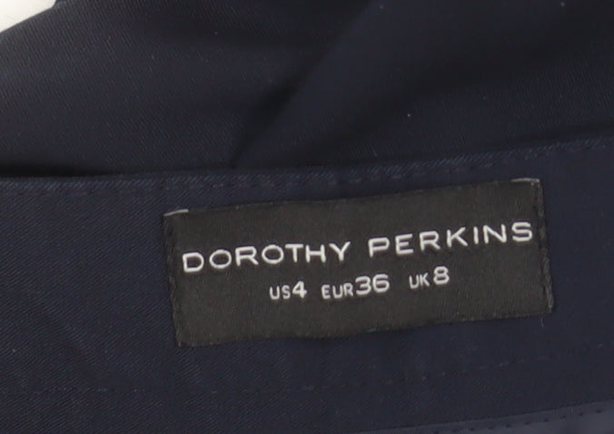 Dorothy Perkins Womens Black Slim Tapered Work Trousers Size 8