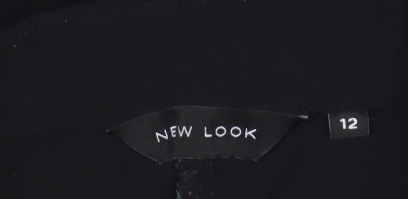 New Look Womens Black Size 12 Skinny Zip Pocket Trousers