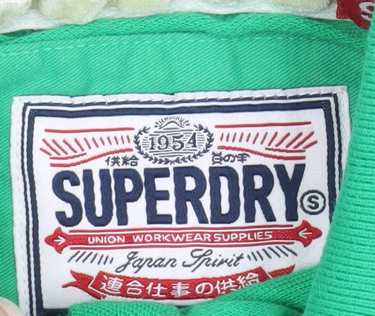 Superdry Women's Green Slim Fit Polo Shirt Size S