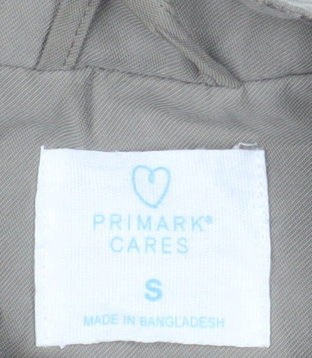 Primark Men Beige Bomber Jacket S Lightweight Polyester Casual