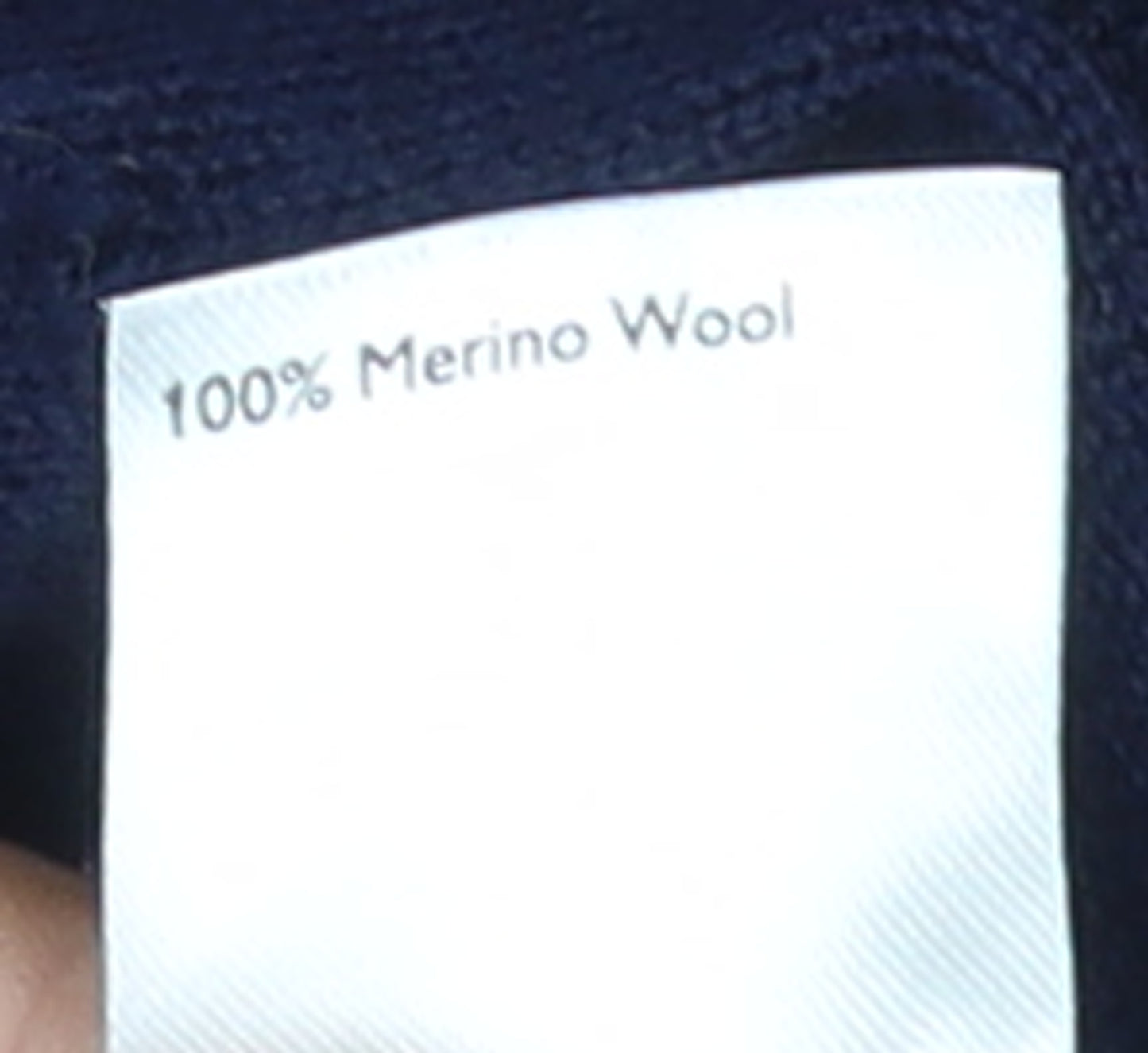 John Lewis & Partners Men's Blue Merino Wool 1/4 Zip Jumper L