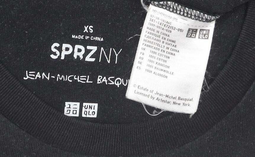 Uniqlo x Jean-Michel Basquiat Men's Black XS Art Graphic T-Shirt