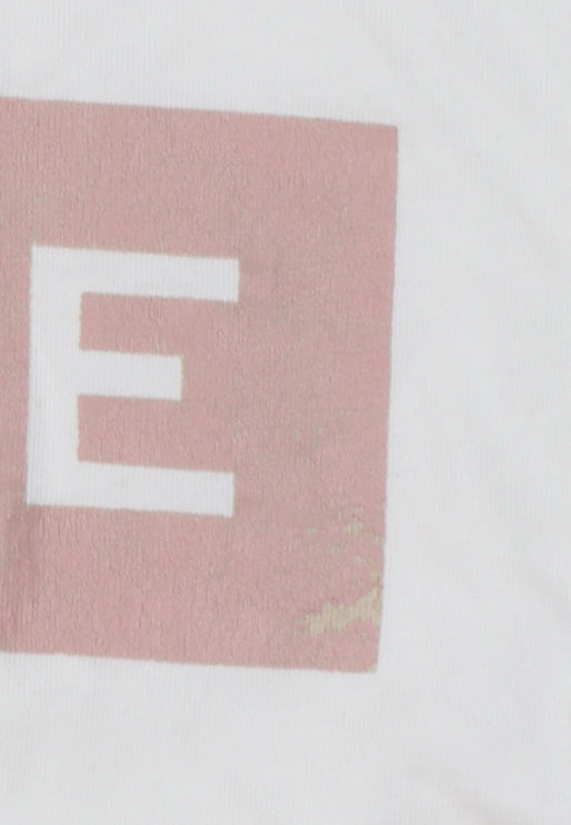 Nicce Men's White Logo Graphic Print Cotton T-Shirt Size L